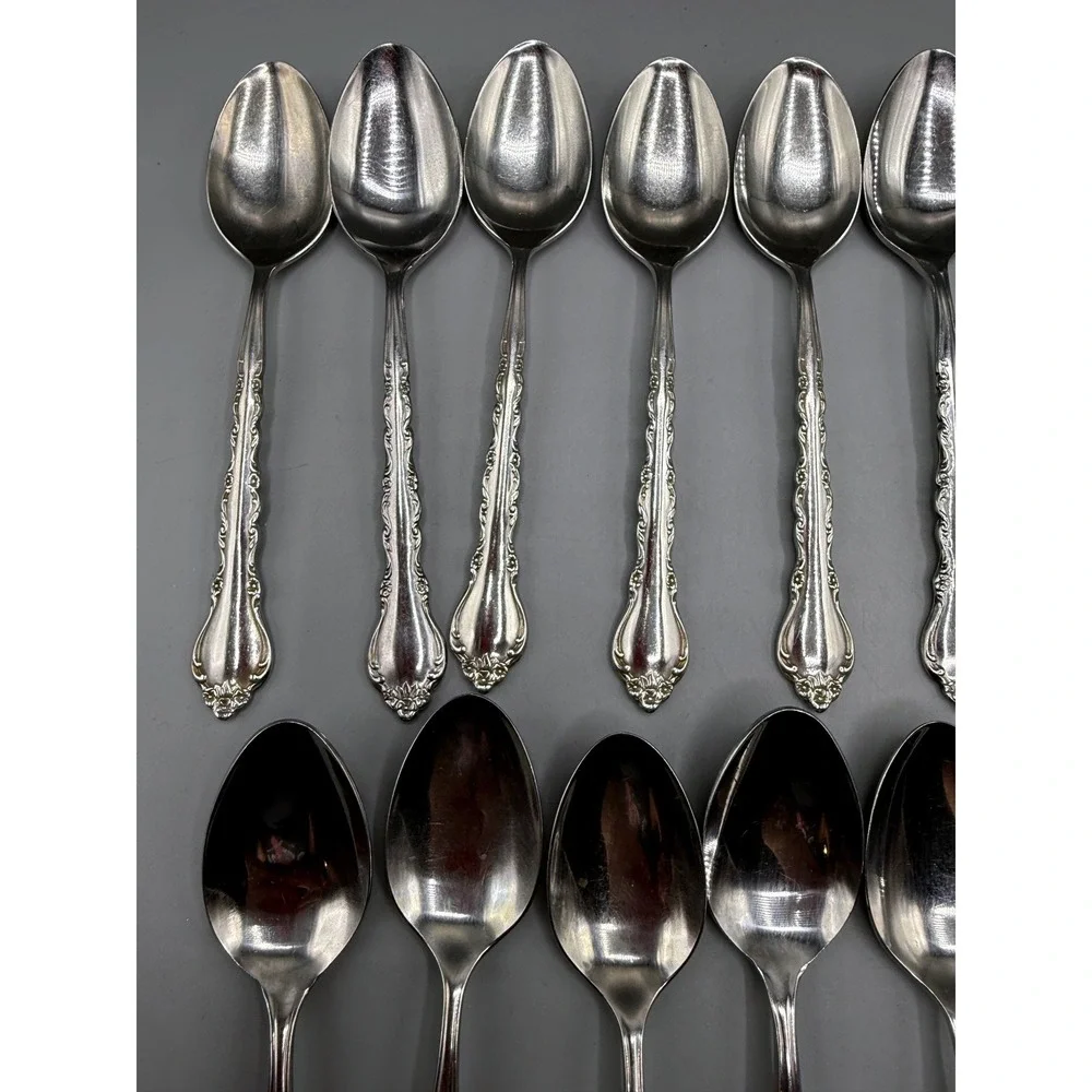 International Stainless Deluxe Gigi Spoon Set 20pc 16 Teaspoon 4 Soup Spoon